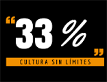 Logo 33% Cultura sin límites