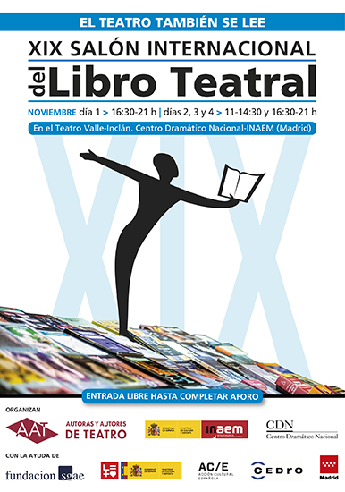 Cartel del Salón del libro teatral