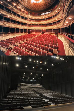 Interior de los teatros María Guerrero y Valle-Inclán